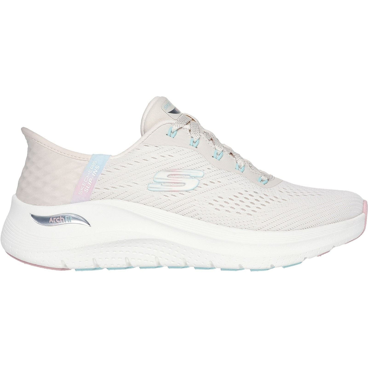 Women's Wide Fit Skechers 150066 Slip-ins Arch Fit 2.0 Easy Chic Sneakers