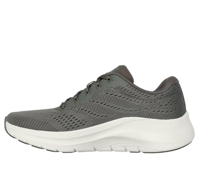Women's Wide Fit Skechers 150051 Arch Fit 2.0 Big League Sneakers - Olive