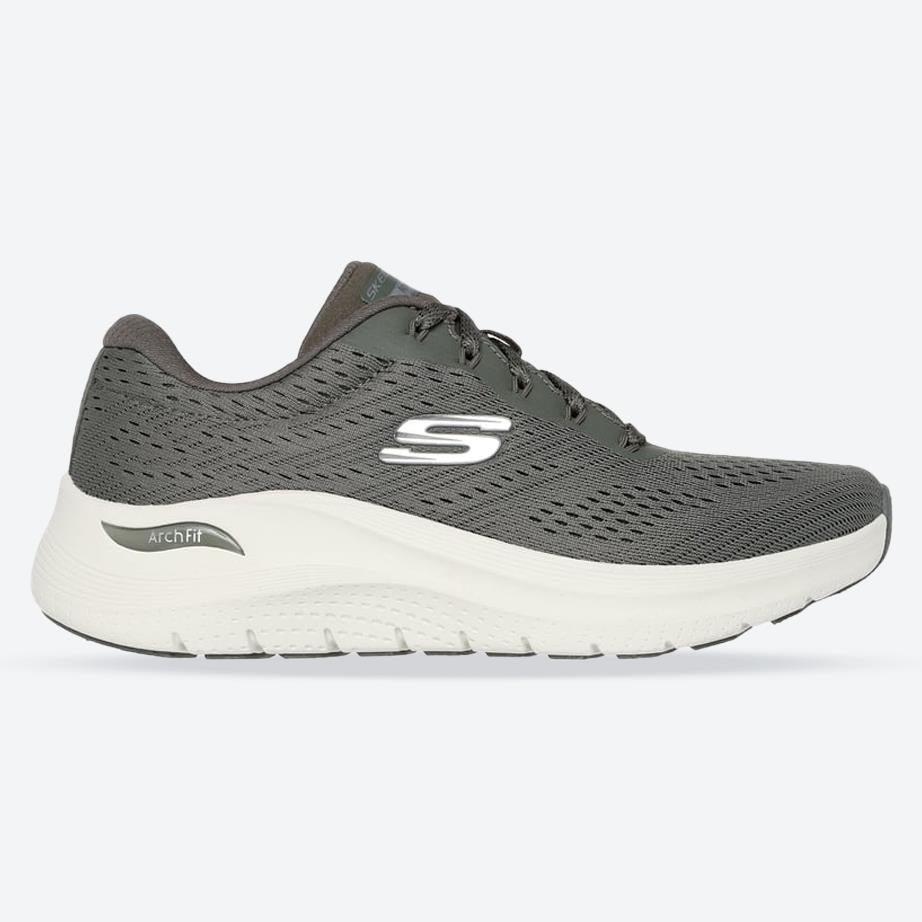 Women's Wide Fit Skechers 150051 Arch Fit 2.0 Big League Sneakers - Olive