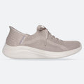 Women's Wide Fit Skechers 149710 Slip-ins Ultra Flex 3.0 Brilliant Sneakers - Taupe