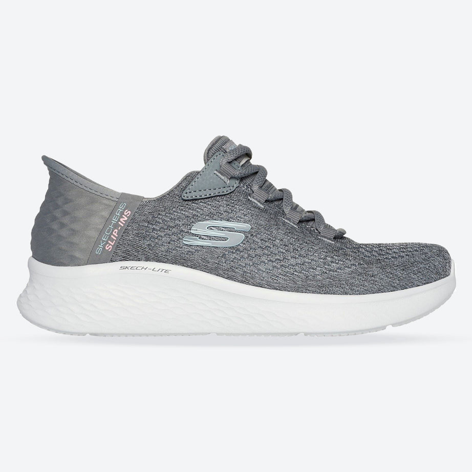 Women's Wide Fit Skechers 150012 Slip-ins Skech Lite Pro Natural Sneakers