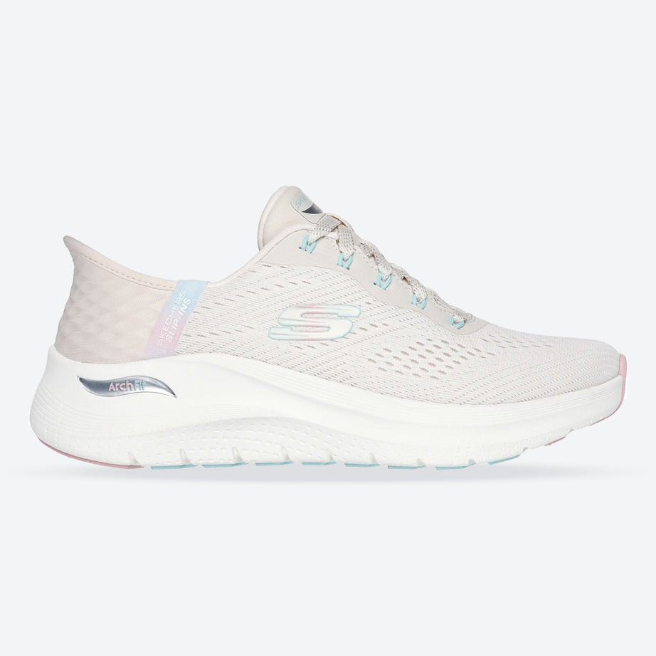 Women's Wide Fit Skechers 150066 Slip-ins Arch Fit 2.0 Easy Chic Sneakers