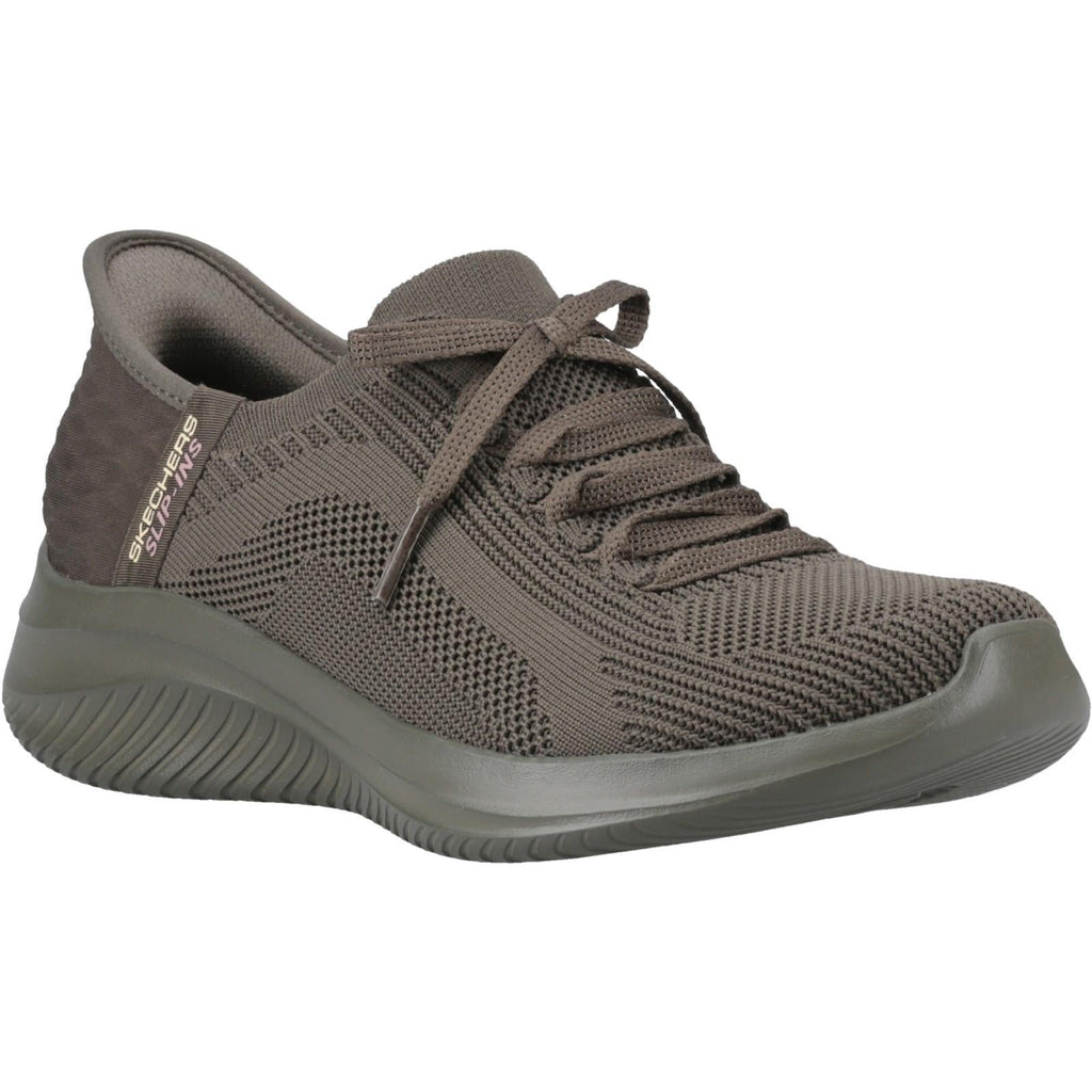 Women's Wide Fit Skechers 150447 Slip-ins Ultra Flex 3.0 Pure Color Sneakers