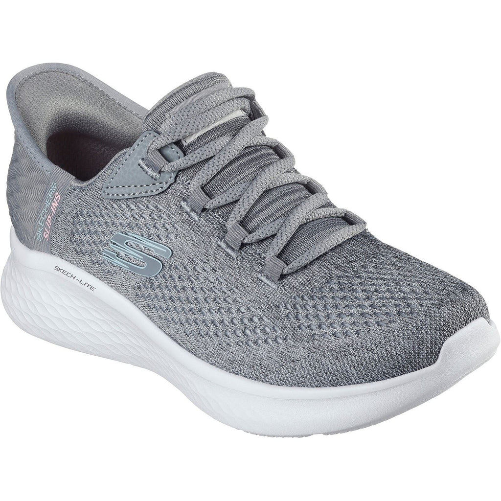 Women's Wide Fit Skechers 150012 Slip-ins Skech Lite Pro Natural Sneakers