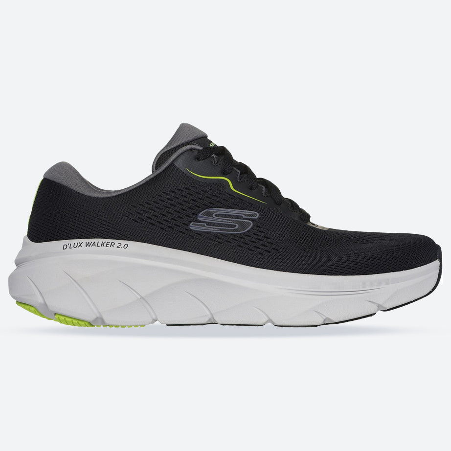 Men's Wide Fit Skechers 232714 D'lux Walker 2.0 Swave Sneakers