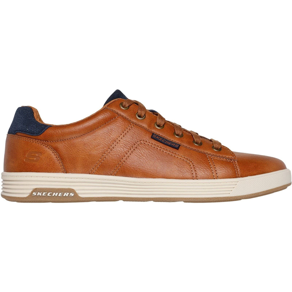 Men's Wide Fit Skechers 210946 Cavell Hensley Shoes - Luggage