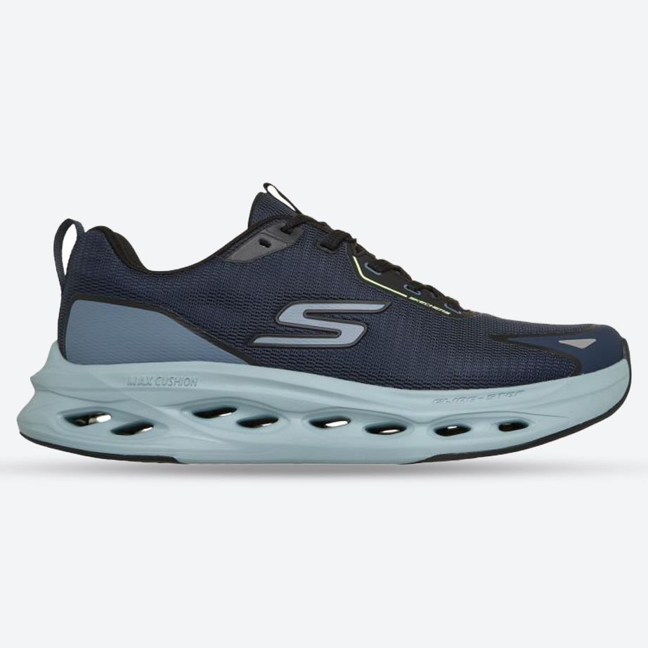 Men's Wide Fit Skechers 220417 Max Cushioning Glide Step Tukker Lace Up Sneakers