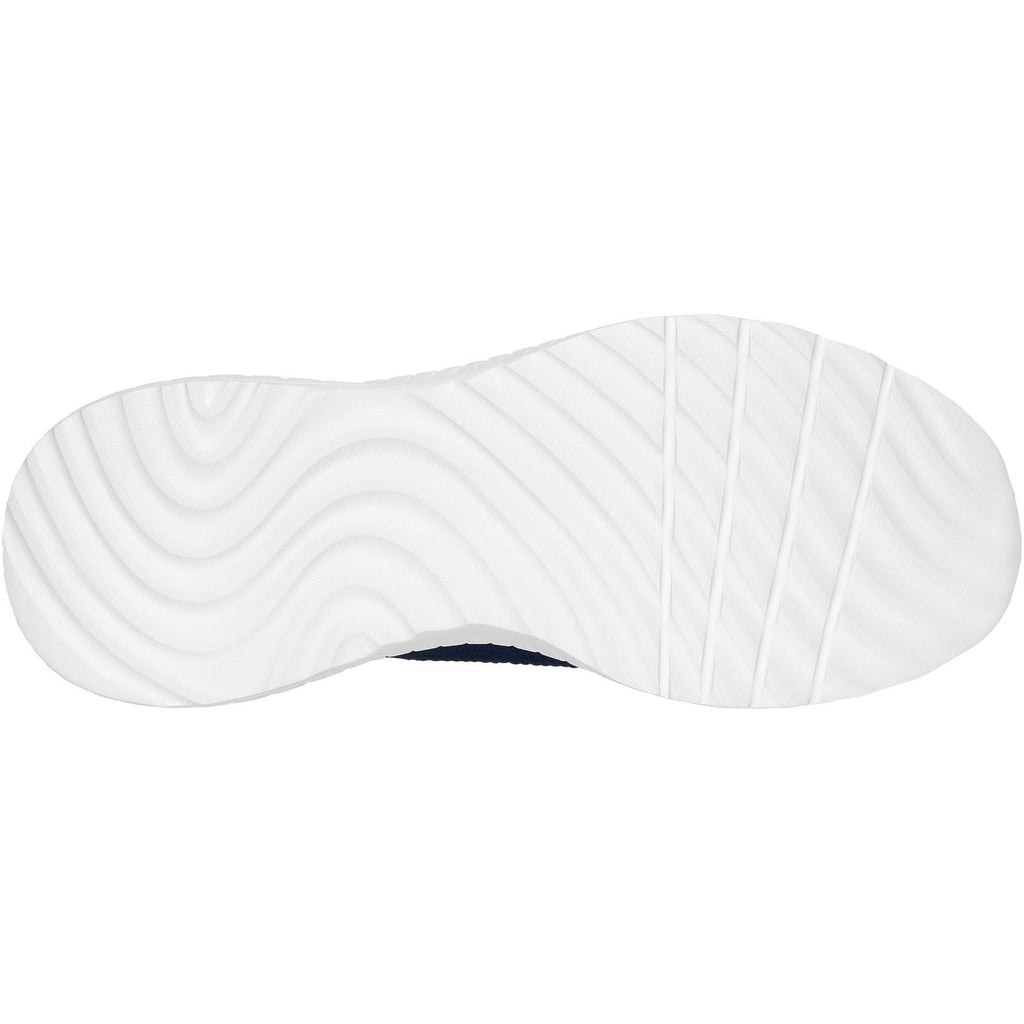 Men's Wide Fit Skechers 118312 Slip-ins Bobs Sport Squad Chaos Solid Step Sneakers