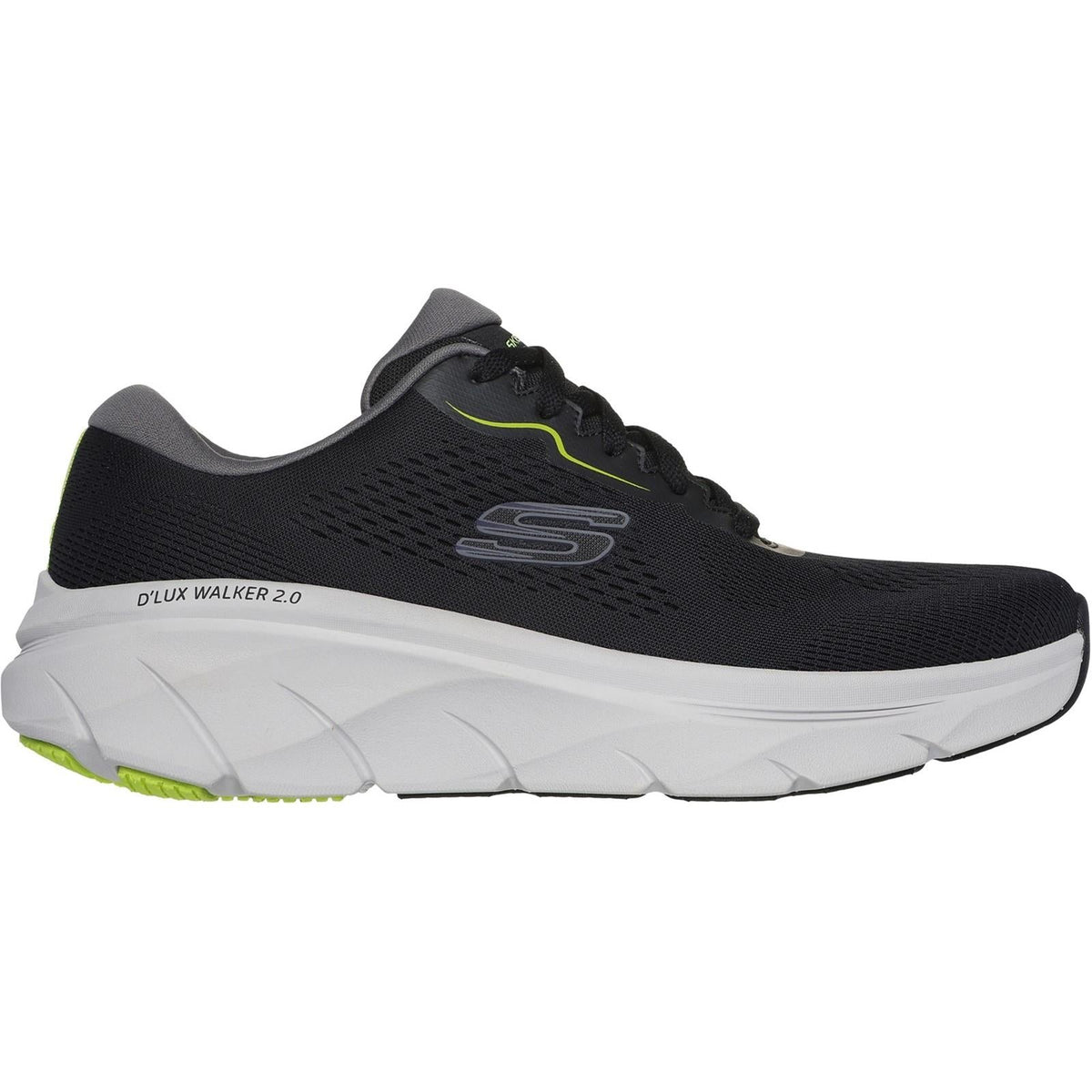 Men's Wide Fit Skechers 232714 D'lux Walker 2.0 Swave Sneakers