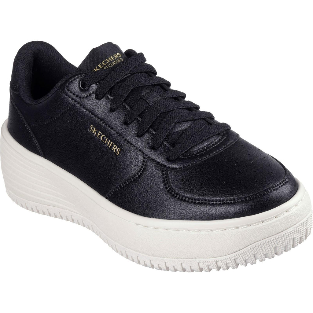 Women's Wide Fit Skechers 185110 Court Classics Grand 92 Be Lifted Sneakers