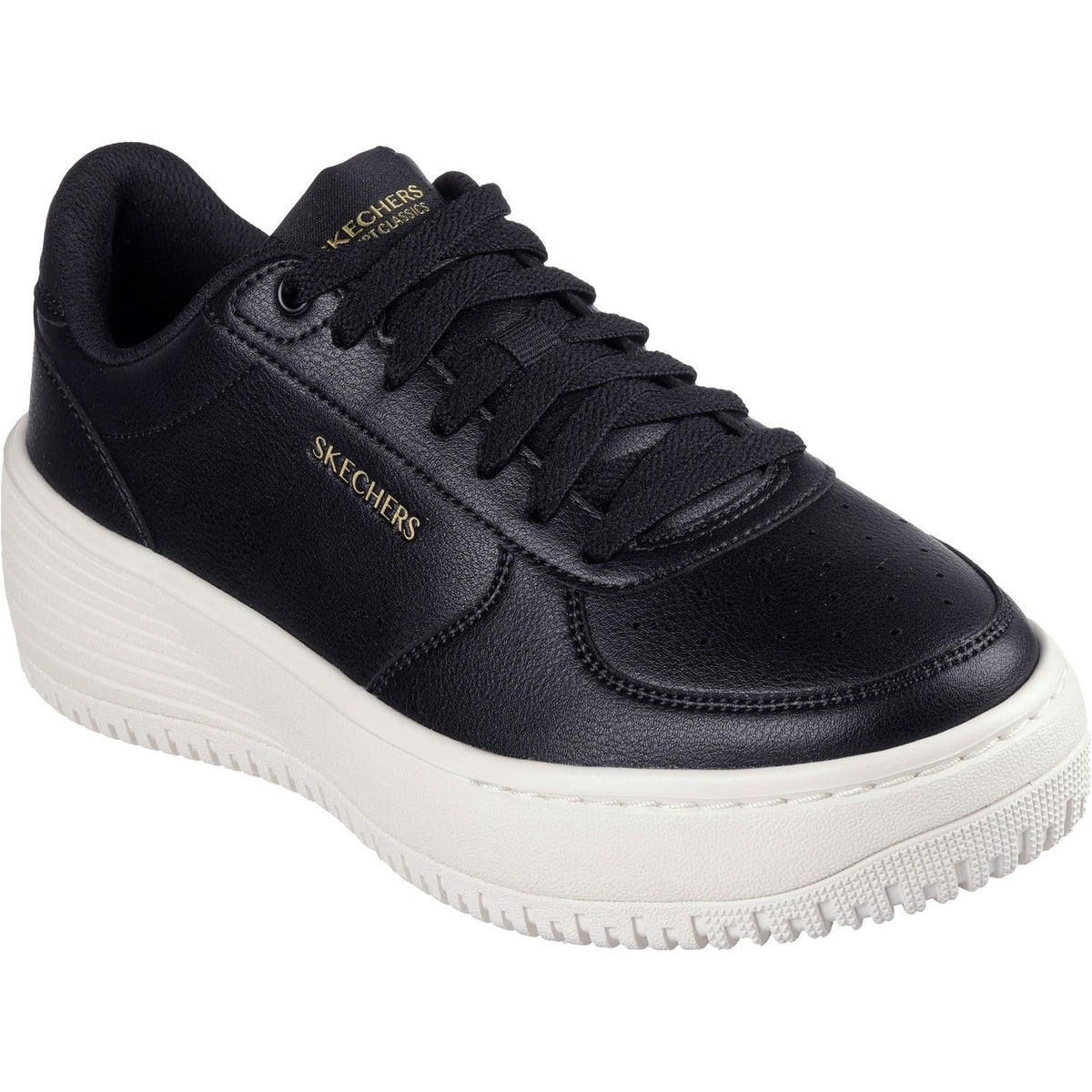 Women's Wide Fit Skechers 185110 Court Classics Grand 92 Be Lifted Sneakers