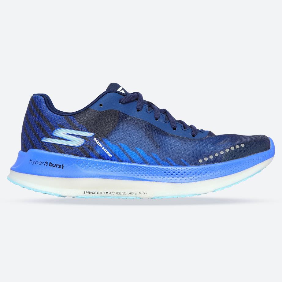 Women's Wide Fit Skechers 172004 Go Run Razor Excess Sports Sneaker