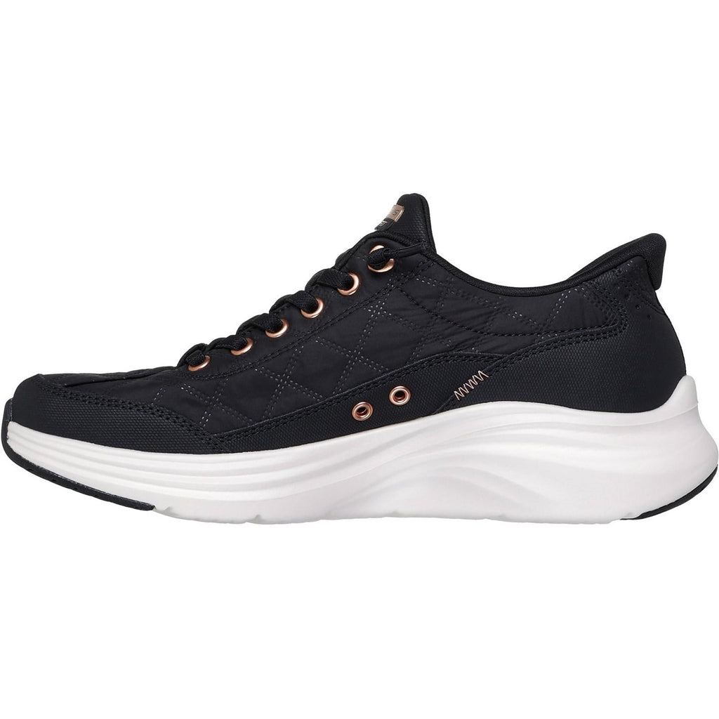 Women's Wide Fit Skechers 150413 Slip-ins Contour Foam Cozy Fit Golden Hour Sneakers