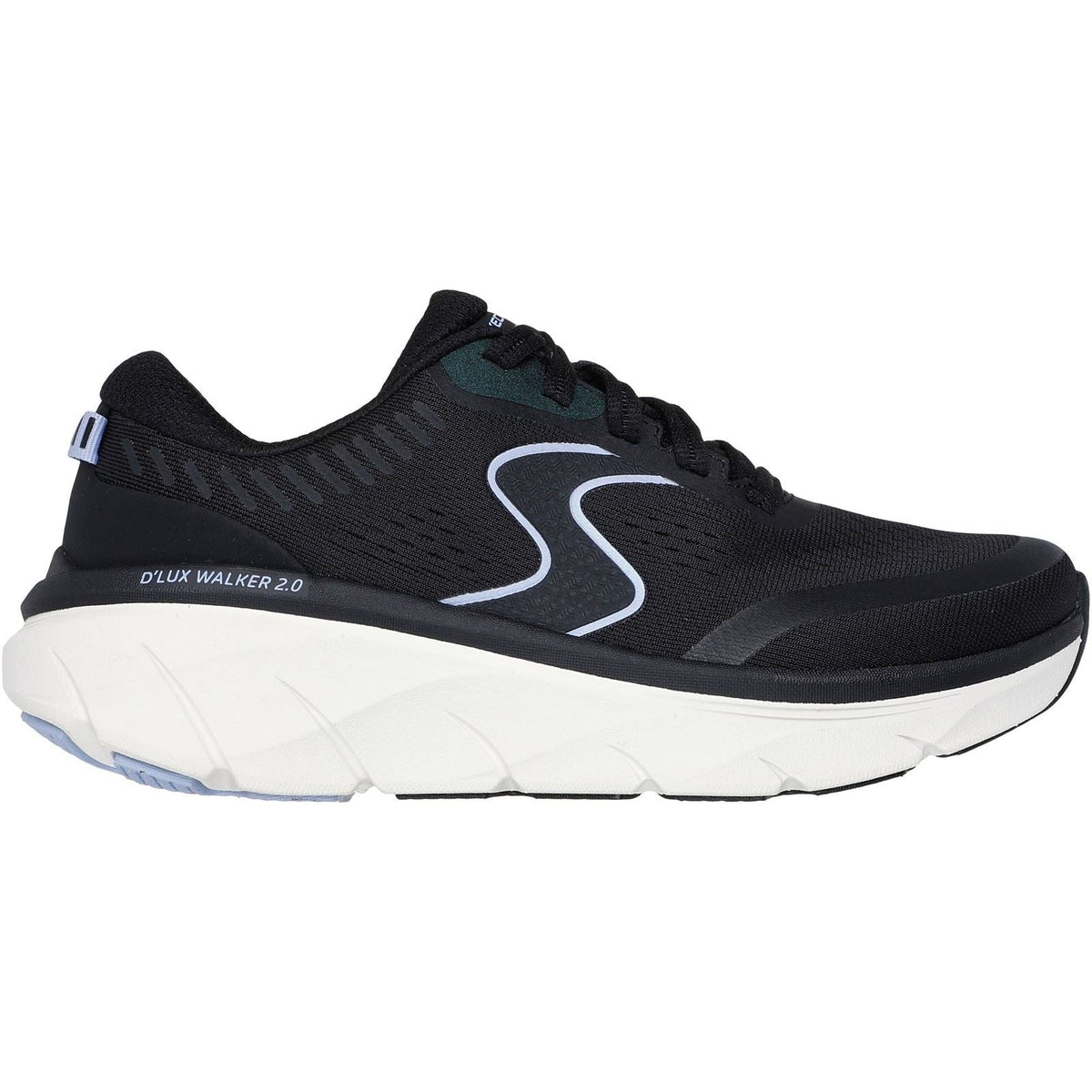 Women's Wide Fit Skechers 150007 D'lux Walker 2.0 Active Pace Sneakers