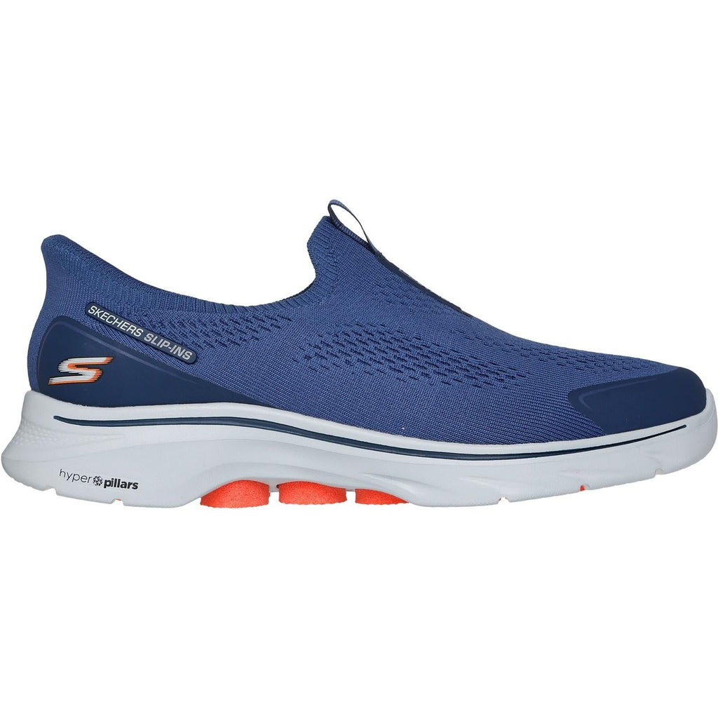 Men's Wide Fit Skechers 216553 Slip-ins Go Walk 7 Easy On Evolution Sneakers