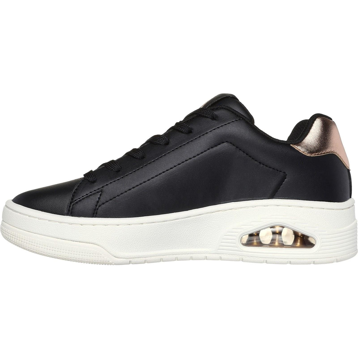Women's Wide Fit Skechers 177700 Uno Court Courted Air Sneakers