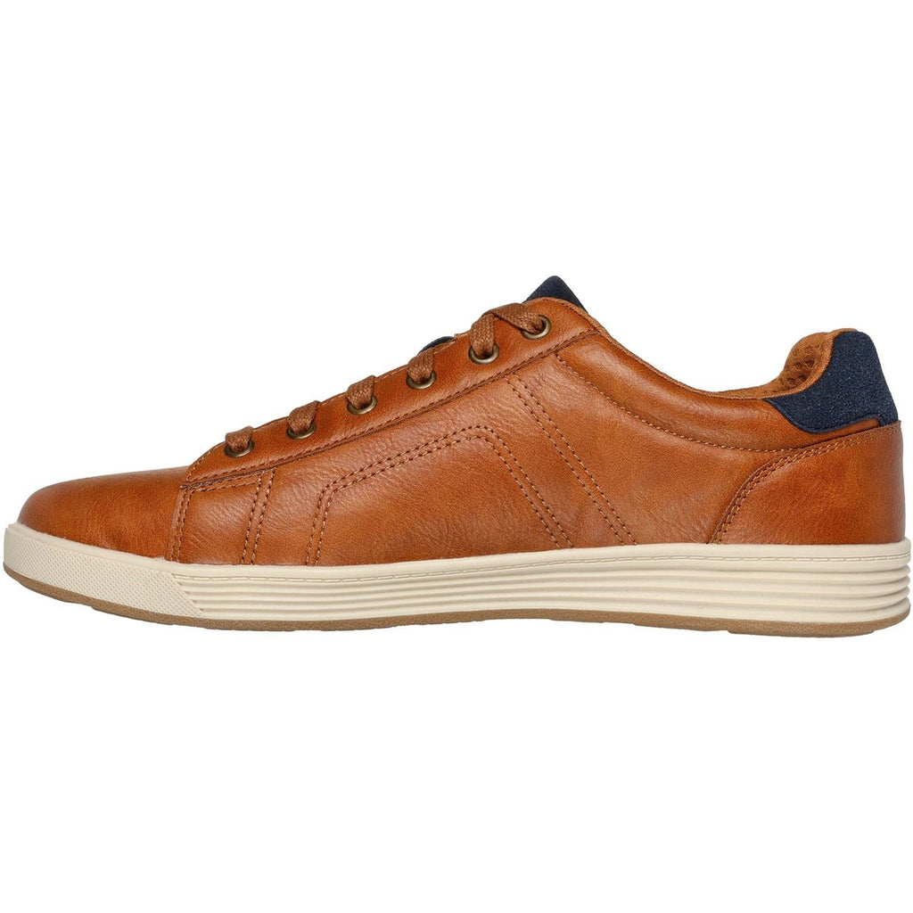 Men's Wide Fit Skechers 210946 Cavell Hensley Shoes - Luggage