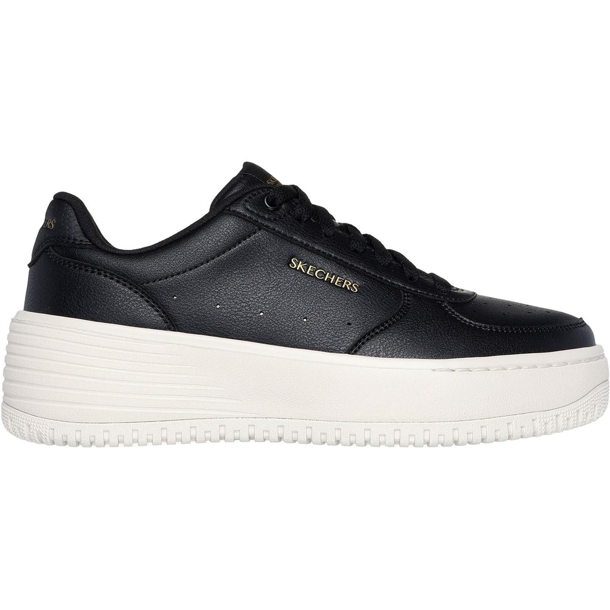 Women's Wide Fit Skechers 185110 Court Classics Grand 92 Be Lifted Sneakers