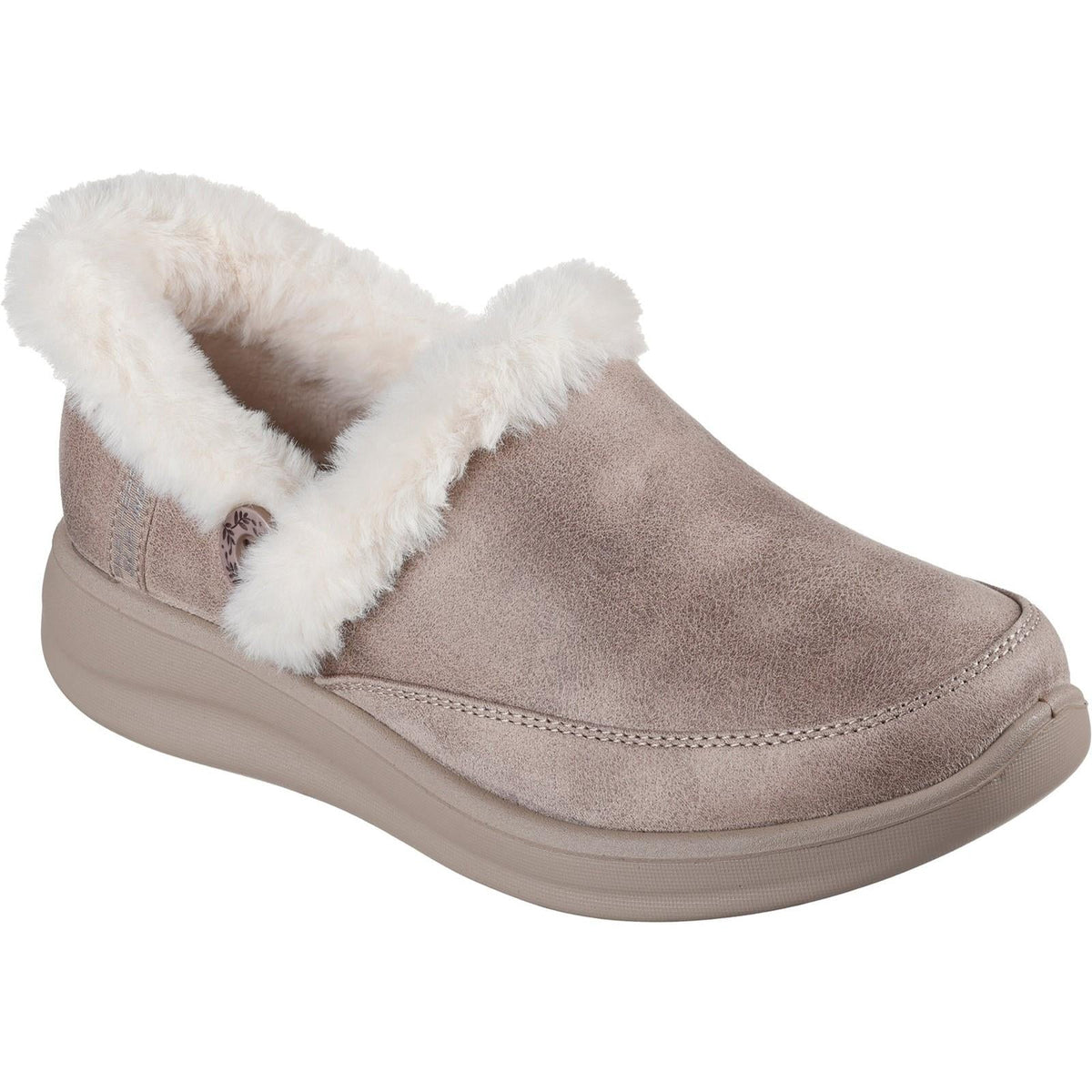 Women's Wide Fit Skechers 168114 Slip-ins Cozy Escape Slippers