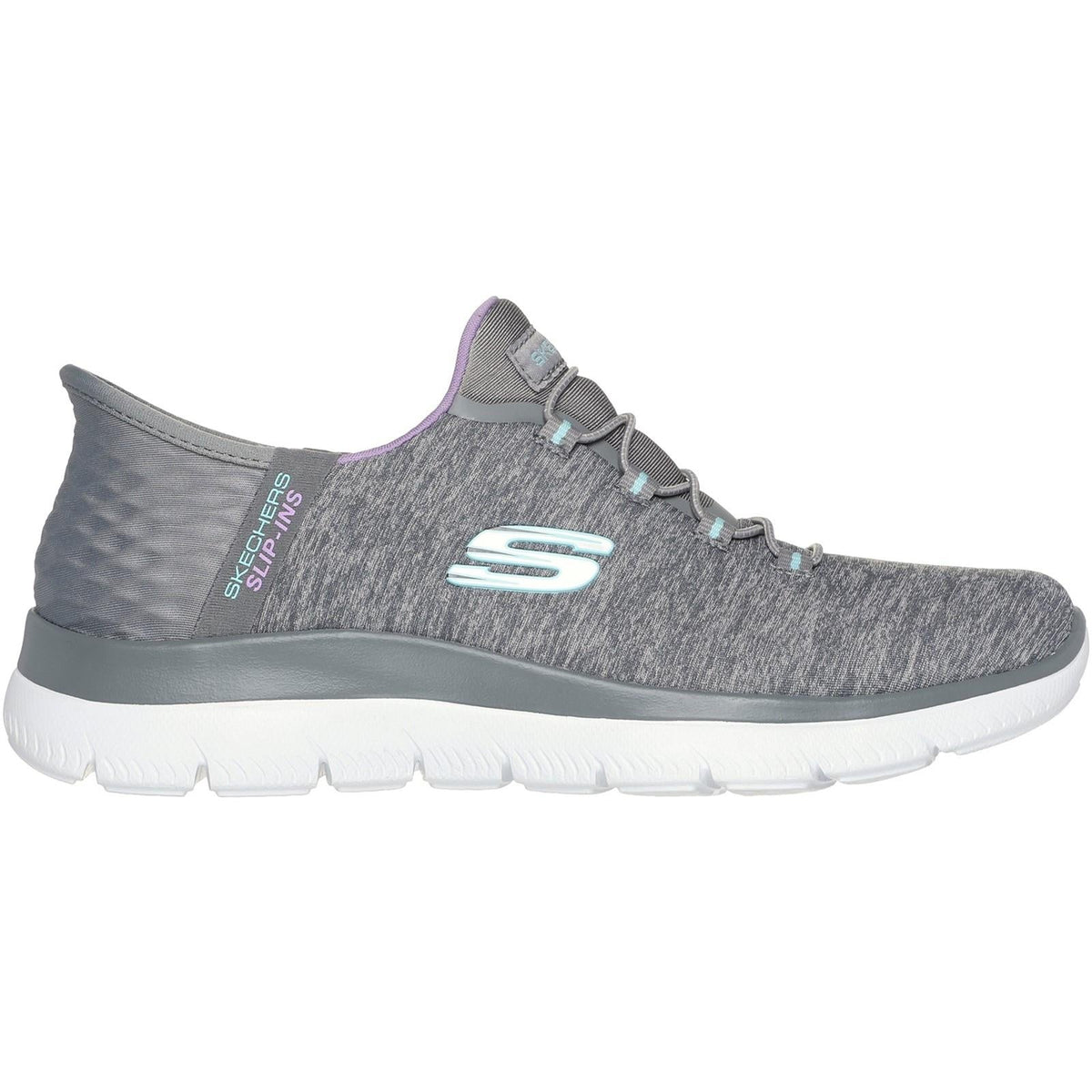 Women's Wide Fit Skechers 149937 Slip-ins Summits Dazzling Sneakers