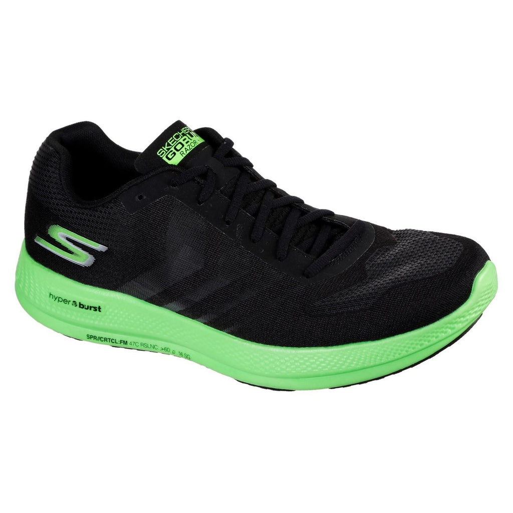 Men's Wide Fit Skechers Go Run Razor + Razor + Sports Sneakers