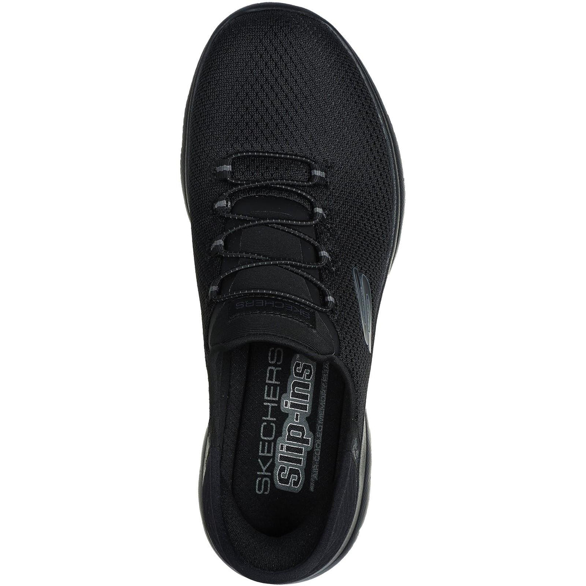 Women's Wide Fit Skechers 150123 Slip-ins Summits Diamond Dream Sneakers - Black