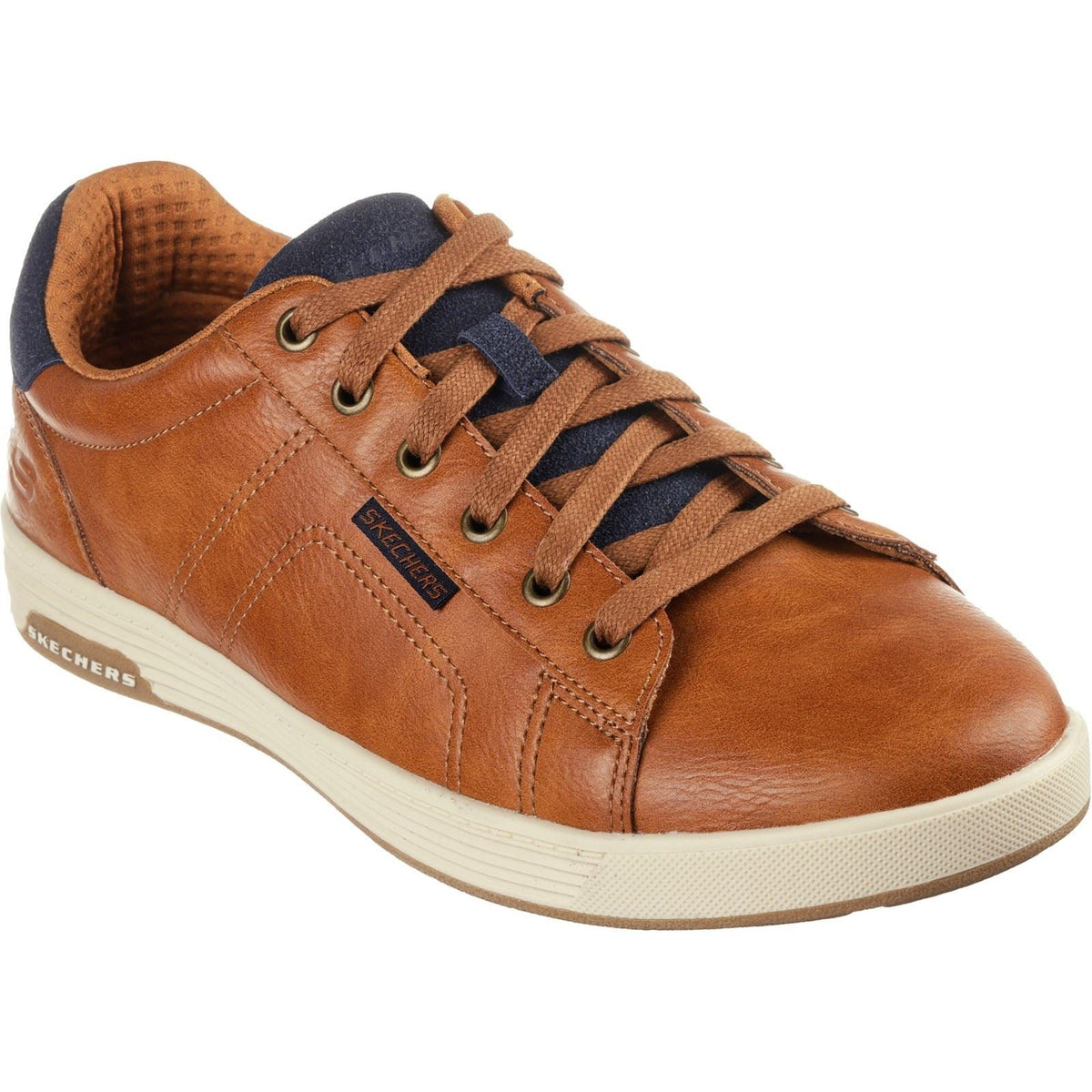 Men's Wide Fit Skechers 210946 Cavell Hensley Shoes - Luggage