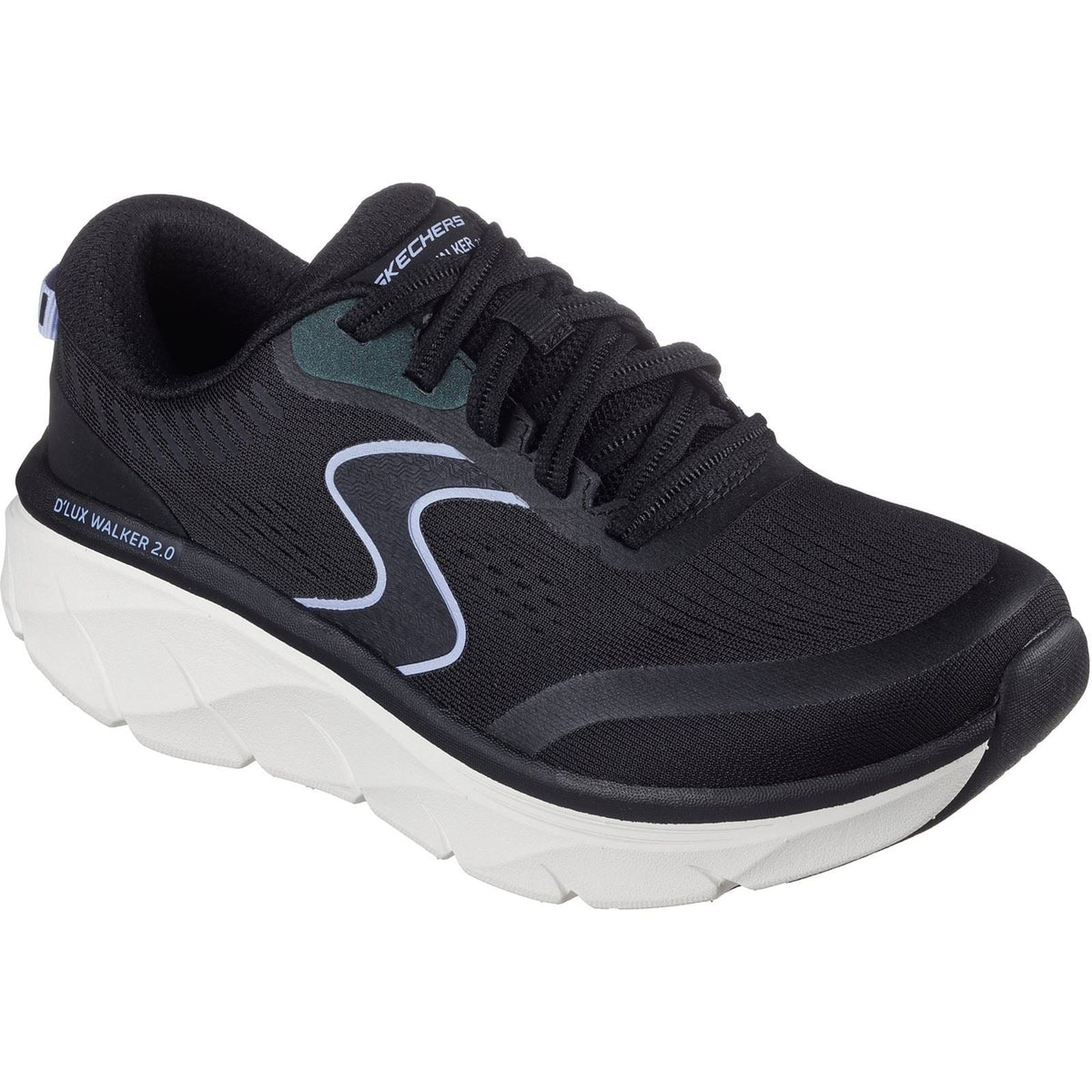 Women's Wide Fit Skechers 150007 D'lux Walker 2.0 Active Pace Sneakers