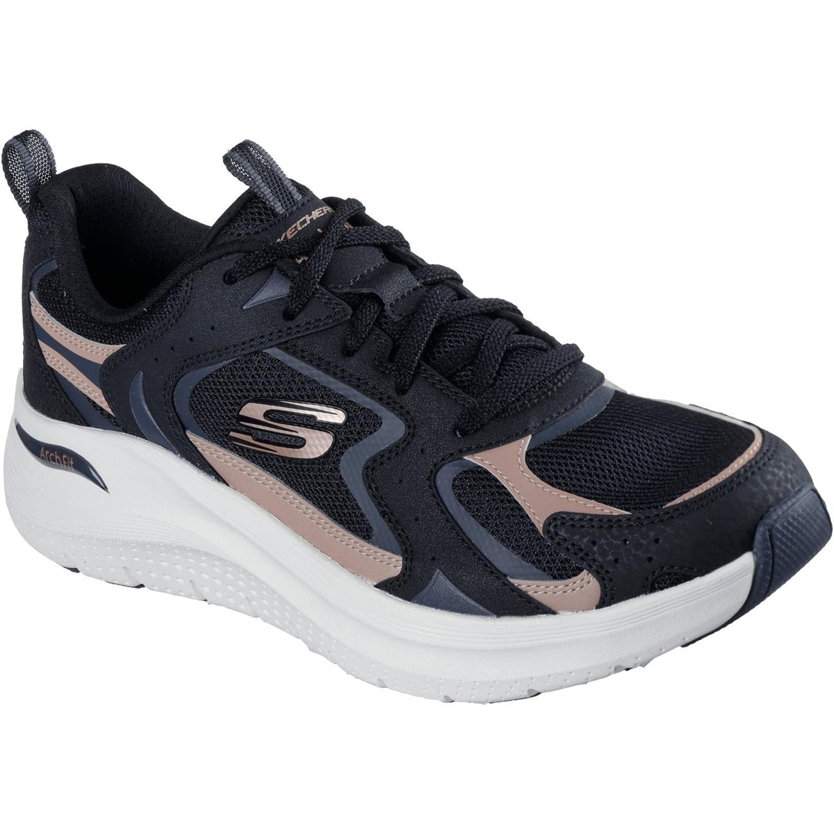 Women's Wide Fit Skechers 150332 Arch Fit 2.0 Vintage Luxe Sneakers