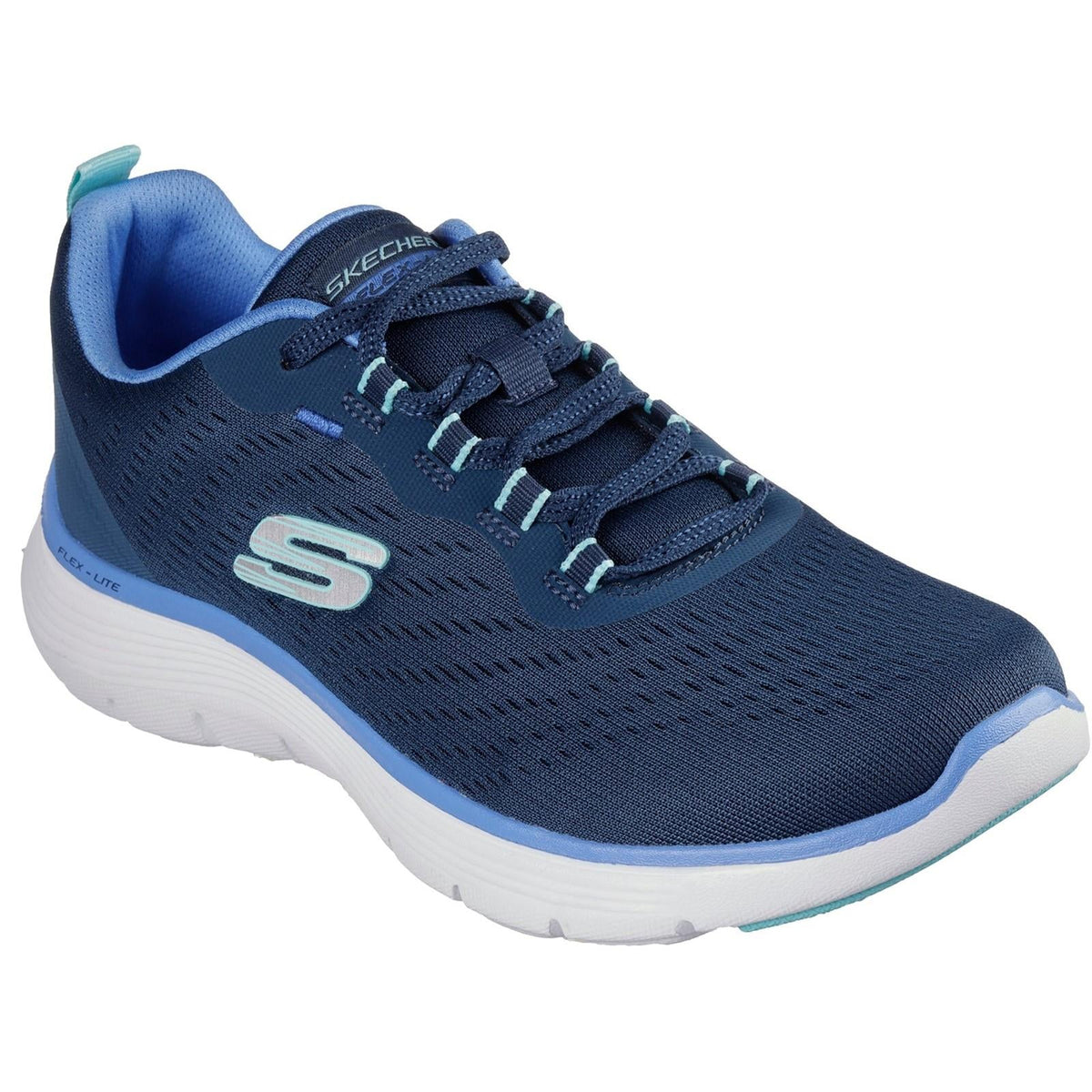 Women's Wide Fit Skechers 150201 Flex Appeal 5.0 New Path Sneaker