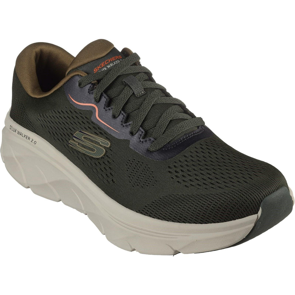 Men's Wide Fit Skechers 232714 D'lux Walker 2.0 Swave Sneakers