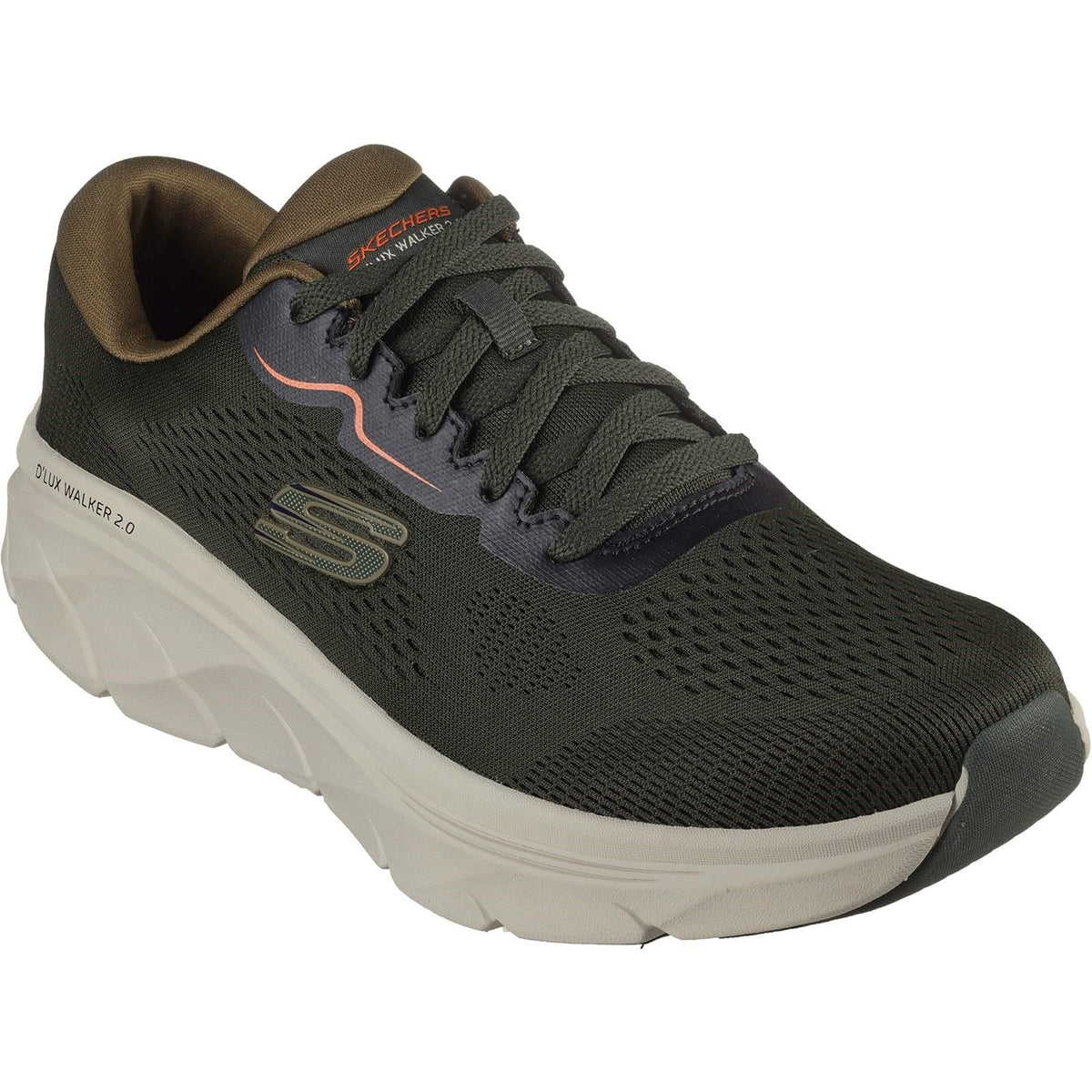 Men's Wide Fit Skechers 232714 D'lux Walker 2.0 Swave Sneakers