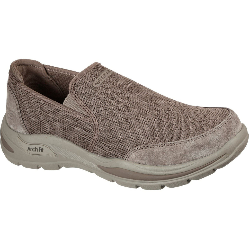 Men's Wide Fit Skechers 204509 Arch Fit Motley Ratel Slip On Sneakers