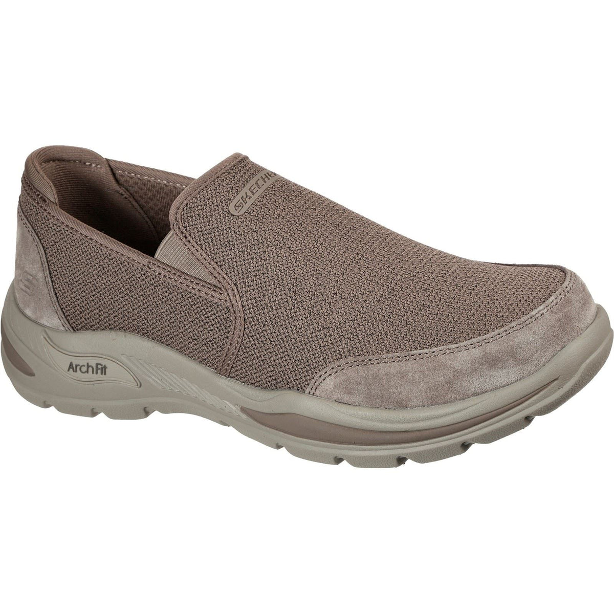 Men's Wide Fit Skechers 204509 Arch Fit Motley Ratel Slip On Sneakers