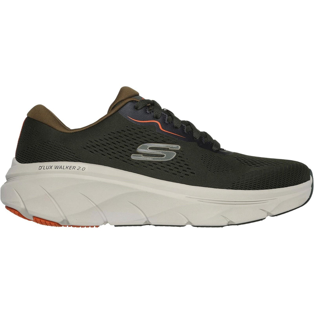 Men's Wide Fit Skechers 232714 D'lux Walker 2.0 Swave Sneakers