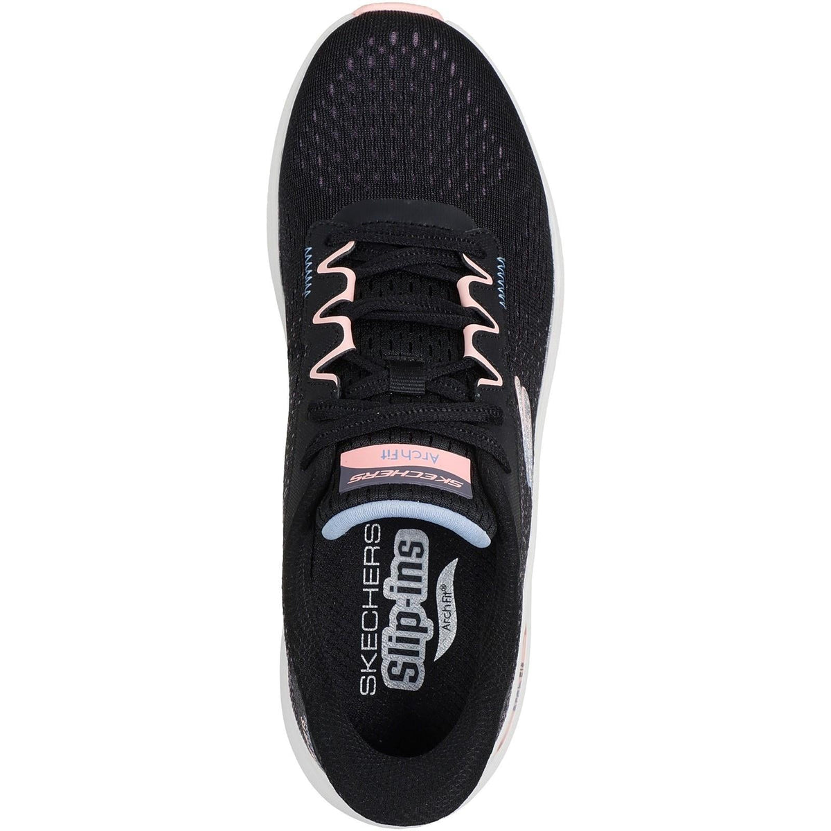 Women's Wide Fit Skechers 150333 Slip-ins Arch Fit 2.0 Fresh Space Sneakers
