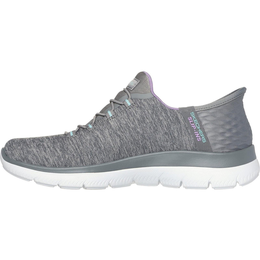 Women's Wide Fit Skechers 149937 Slip-ins Summits Dazzling Sneakers