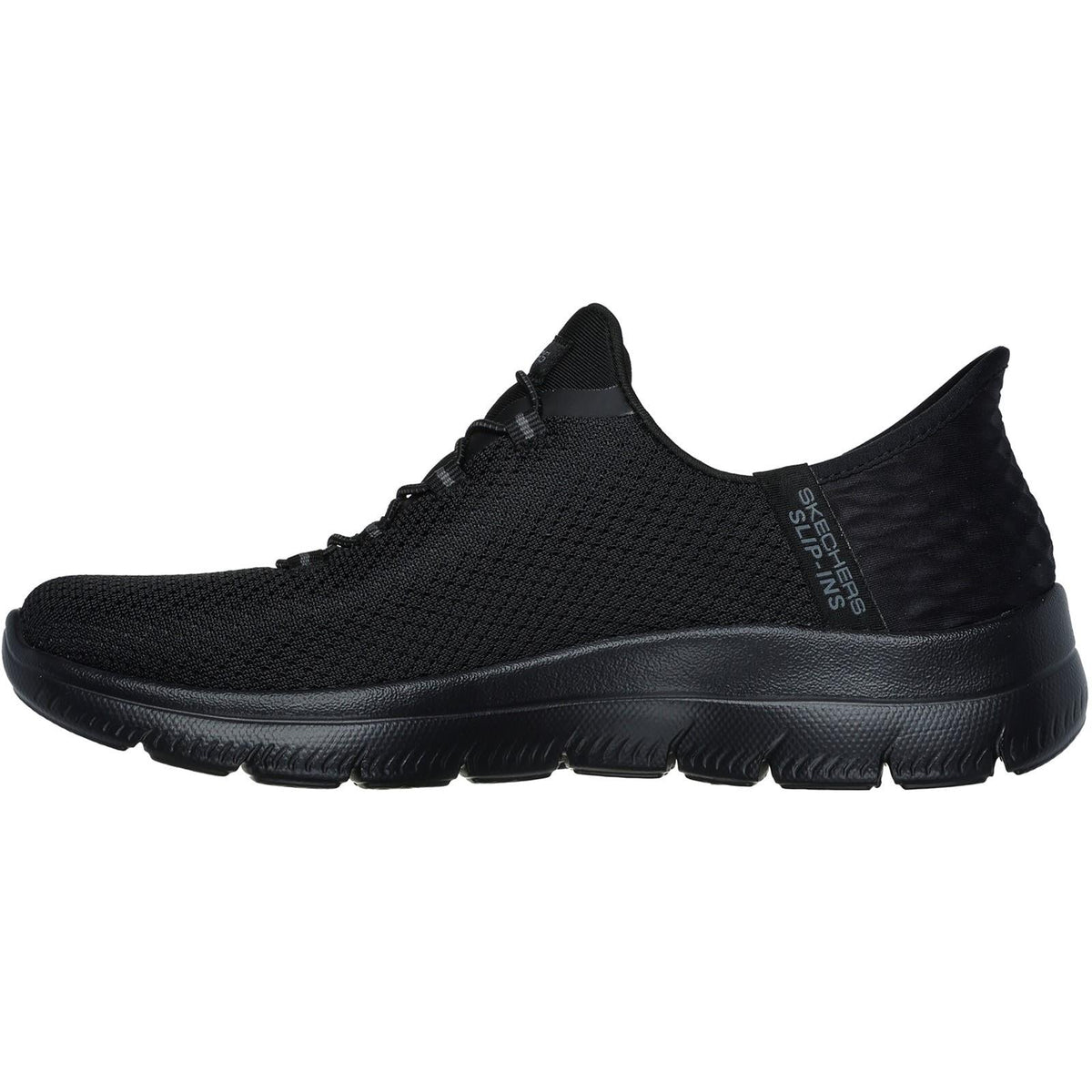 Women's Wide Fit Skechers 150123 Slip-ins Summits Diamond Dream Sneakers - Black