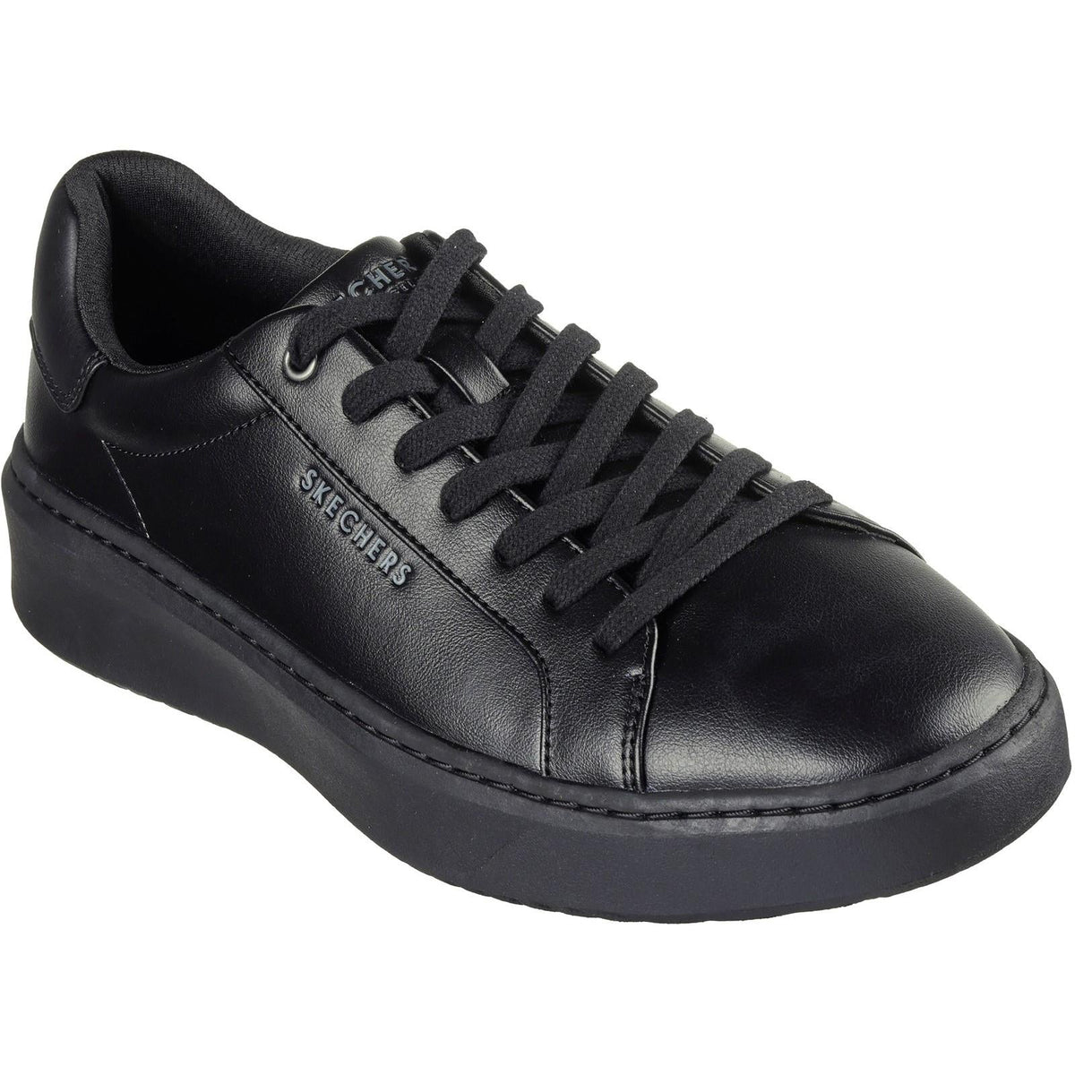 Women's Wide Fit Skechers 183175 Court Break Suit Sneakers