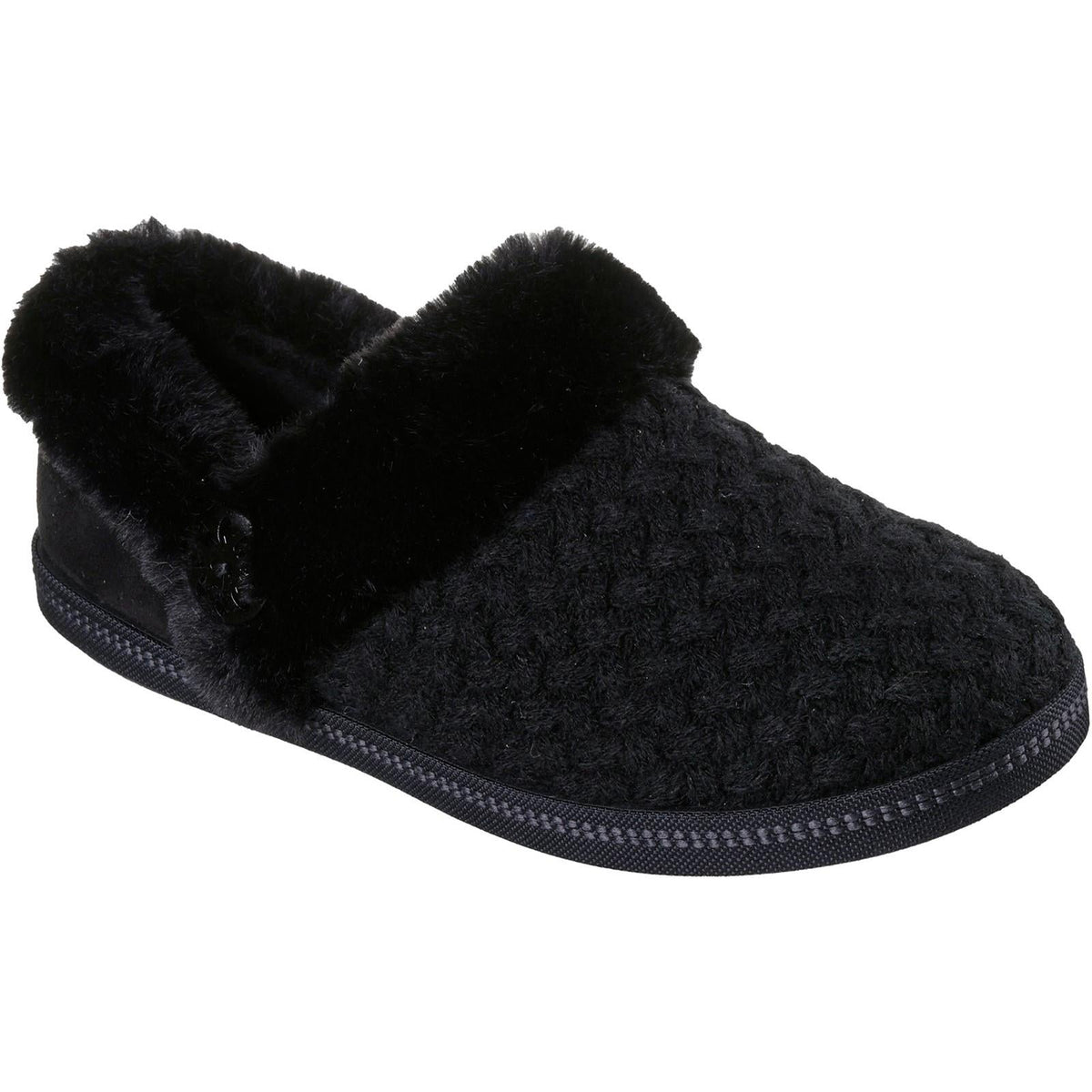 Women's Wide Fit Skechers 169041 Cozy Campfire Frosty Promise Slippers