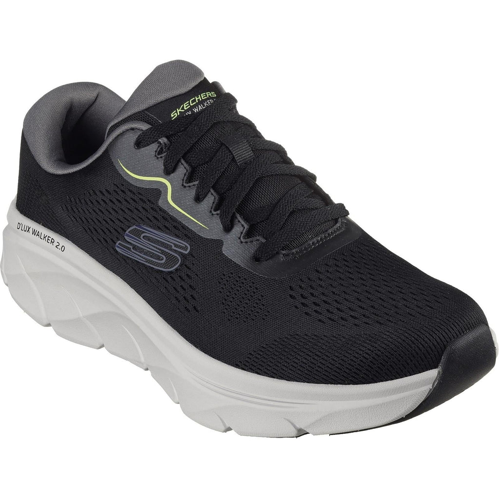 Men's Wide Fit Skechers 232714 D'lux Walker 2.0 Swave Sneakers