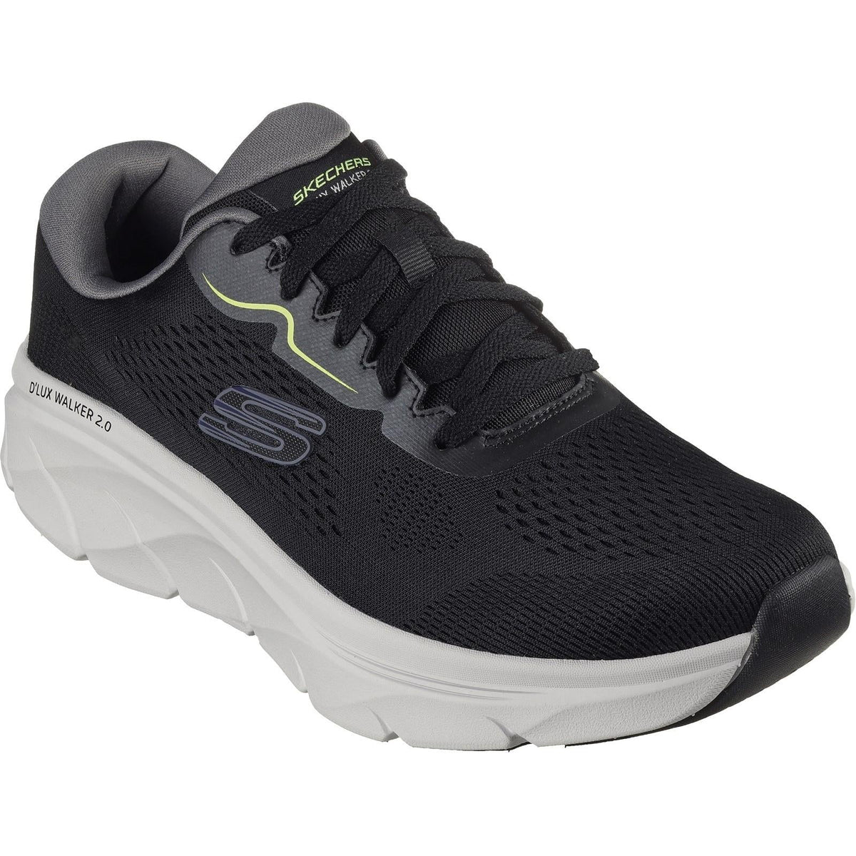 Men's Wide Fit Skechers 232714 D'lux Walker 2.0 Swave Sneakers