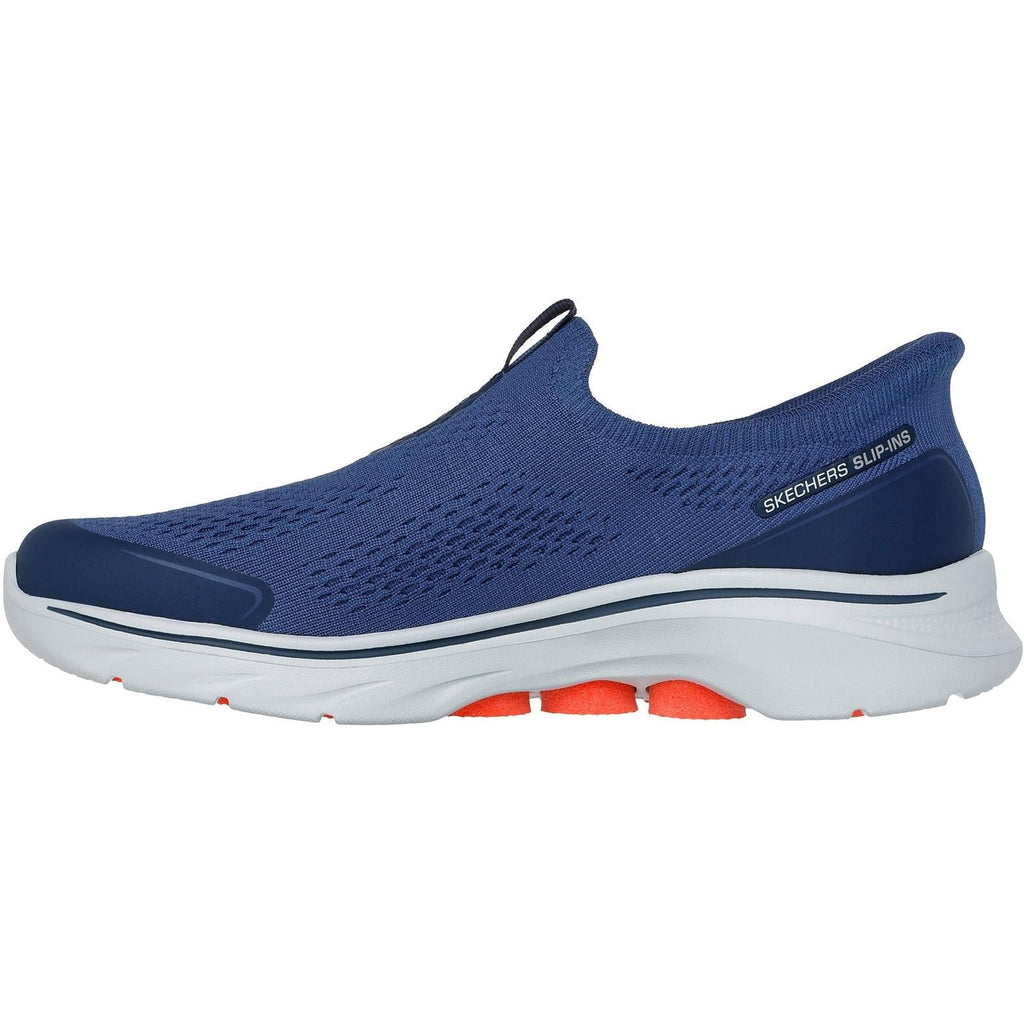 Men's Wide Fit Skechers 216553 Slip-ins Go Walk 7 Easy On Evolution Sneakers