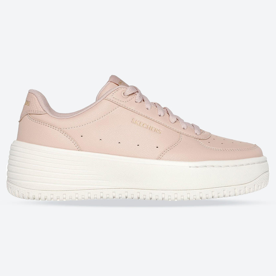 Women's Wide Fit Skechers 185110 Court Classics Grand 92 Be Lifted Sneakers