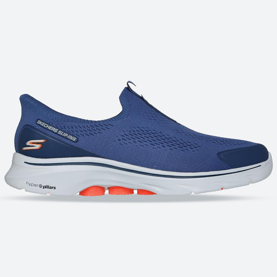 Men's Wide Fit Skechers 216553 Slip-ins Go Walk 7 Easy On Evolution Sneakers
