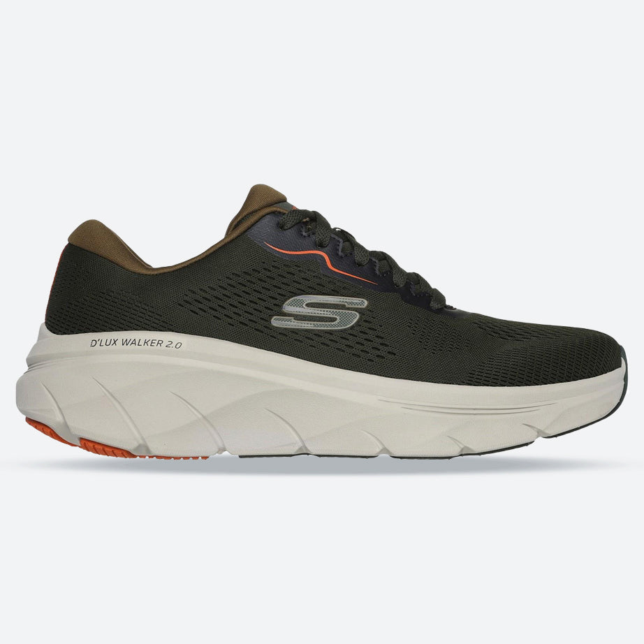 Men's Wide Fit Skechers 232714 D'lux Walker 2.0 Swave Sneakers