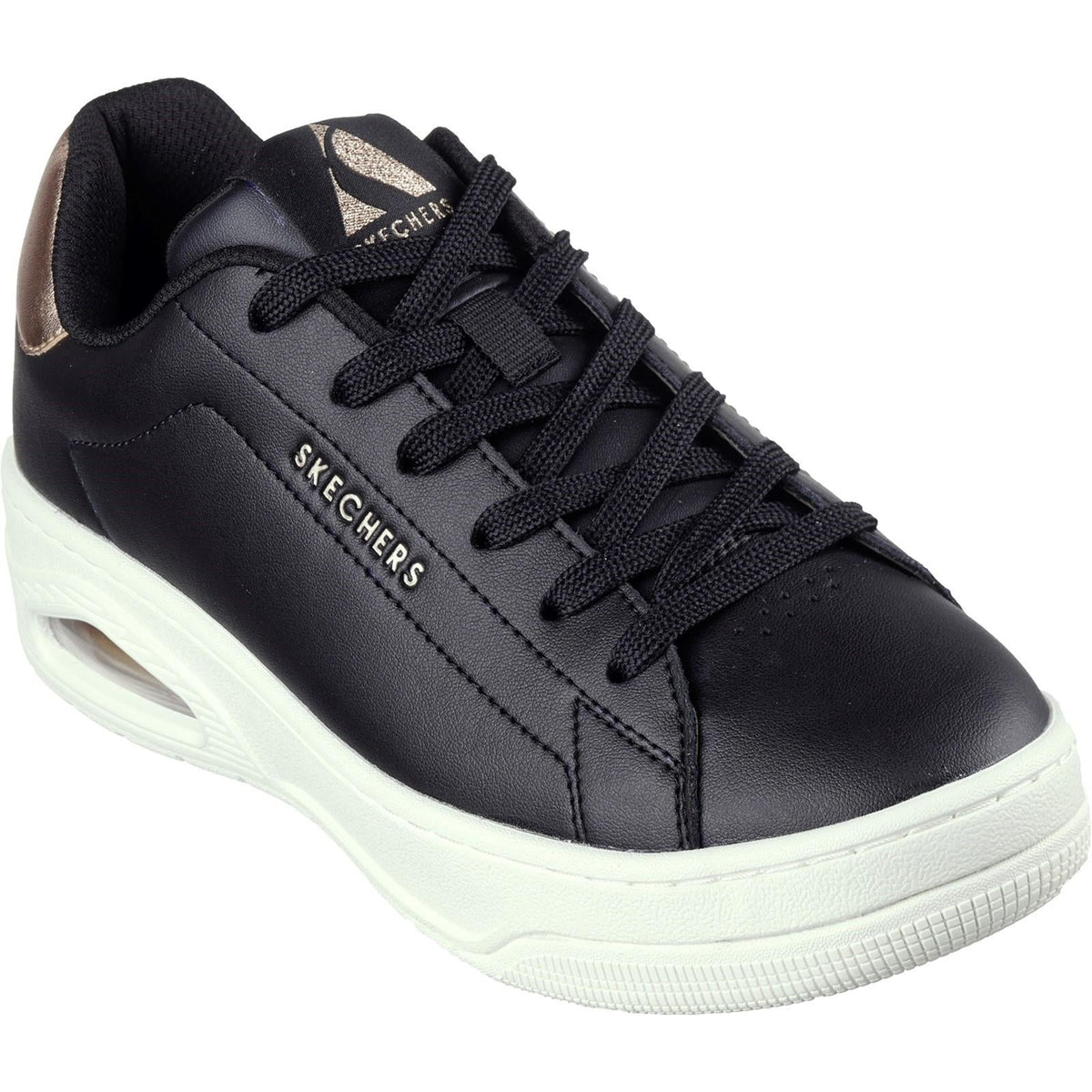 Women's Wide Fit Skechers 177700 Uno Court Courted Air Sneakers