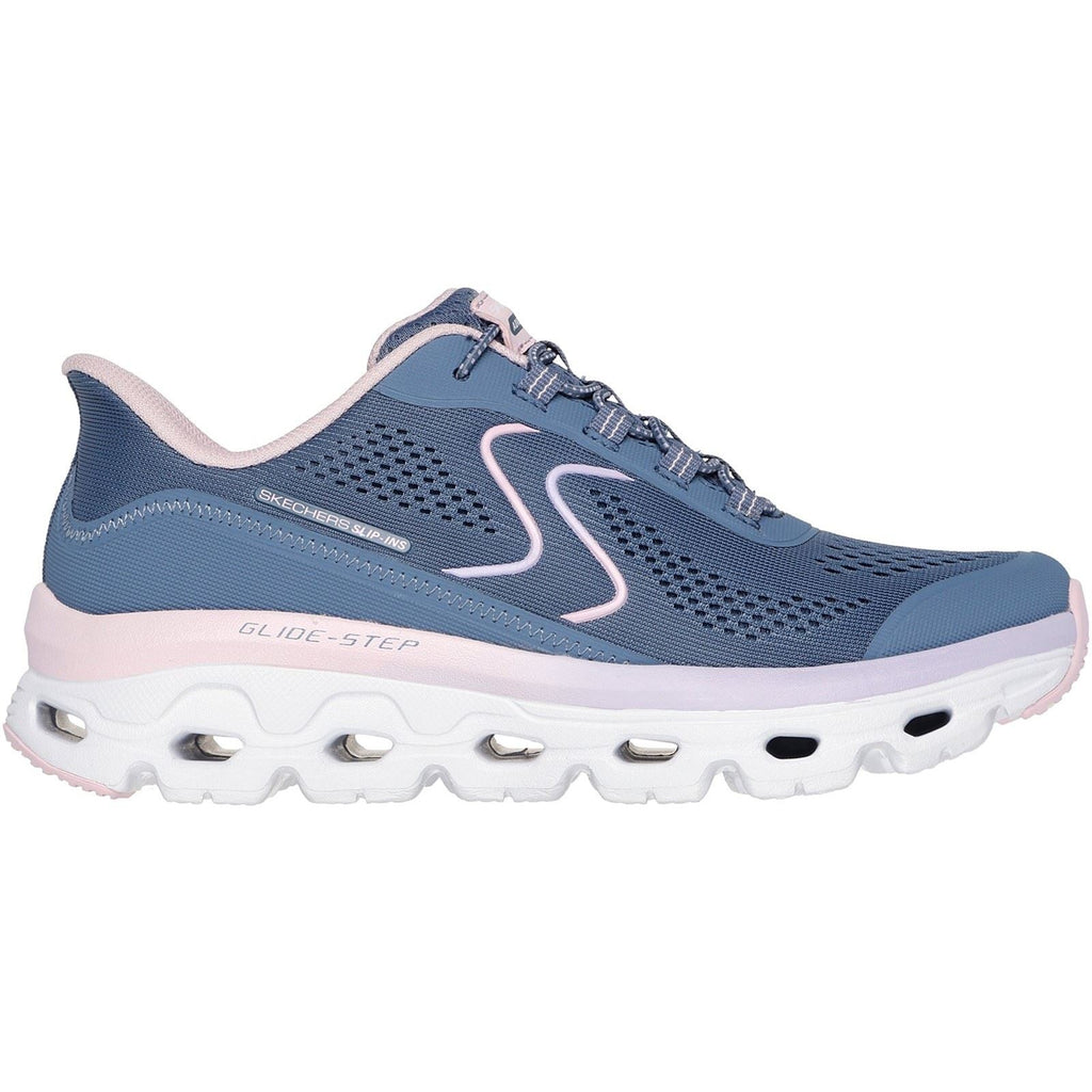 Women's Wide Fit Skechers 180272 Slip-ins Glide Step Sole Sneakers