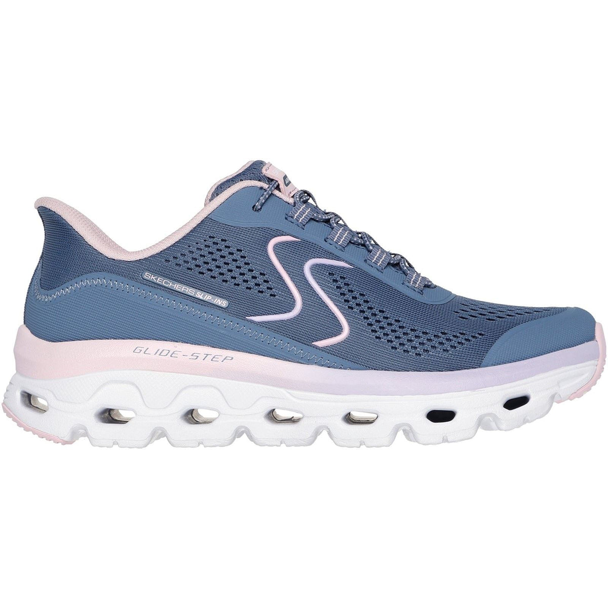 Women's Wide Fit Skechers 180272 Slip-ins Glide Step Sole Sneakers