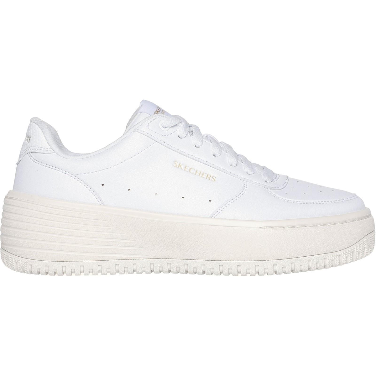 Women's Wide Fit Skechers 185110 Court Classics Grand 92 Be Lifted Sneakers